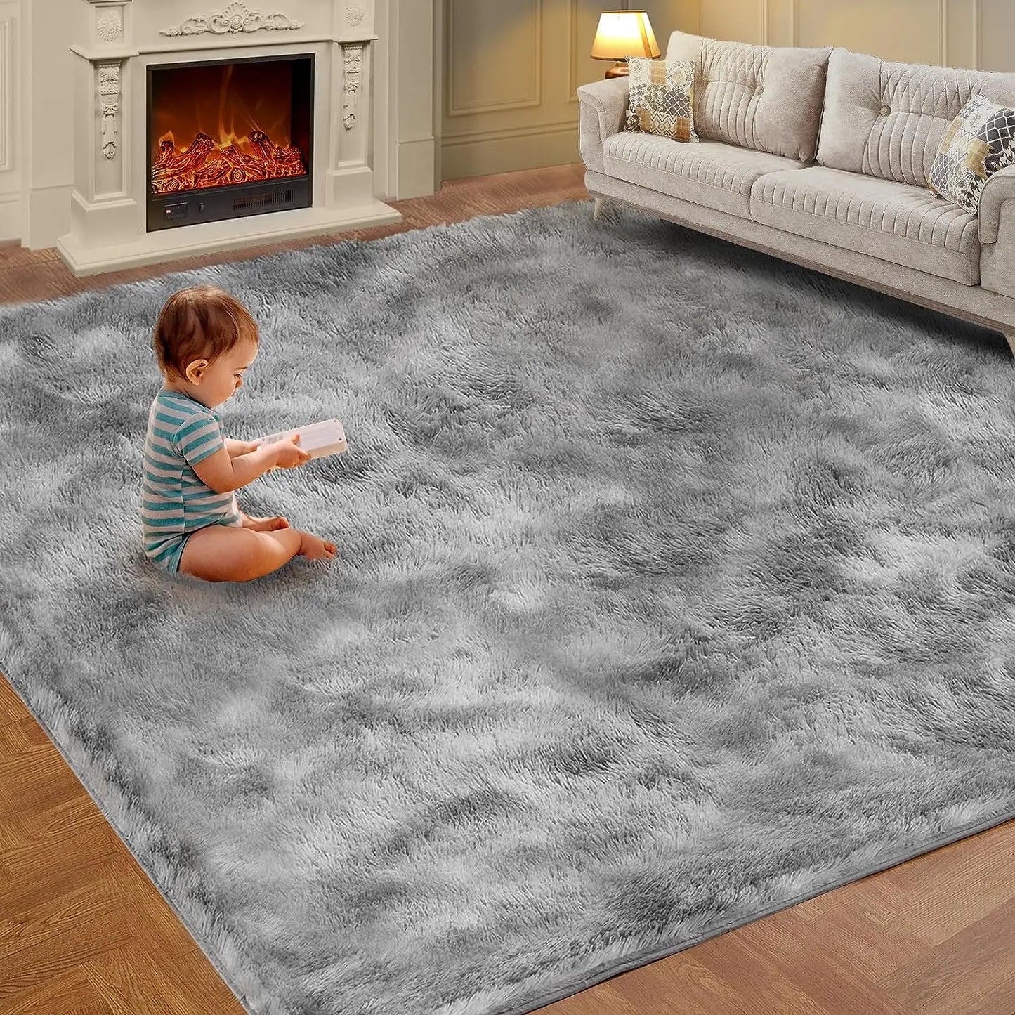 Cozy Tie-Dye Fluffy Mat