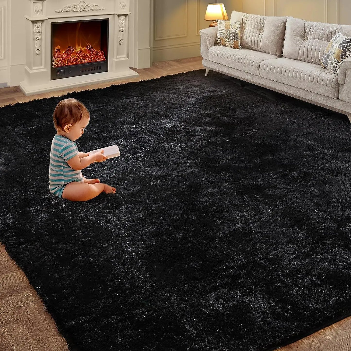 Cozy Tie-Dye Fluffy Mat